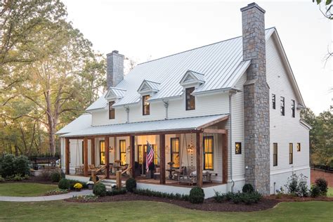 2 story farm house with metal roof|modern farmhouse exterior designs.